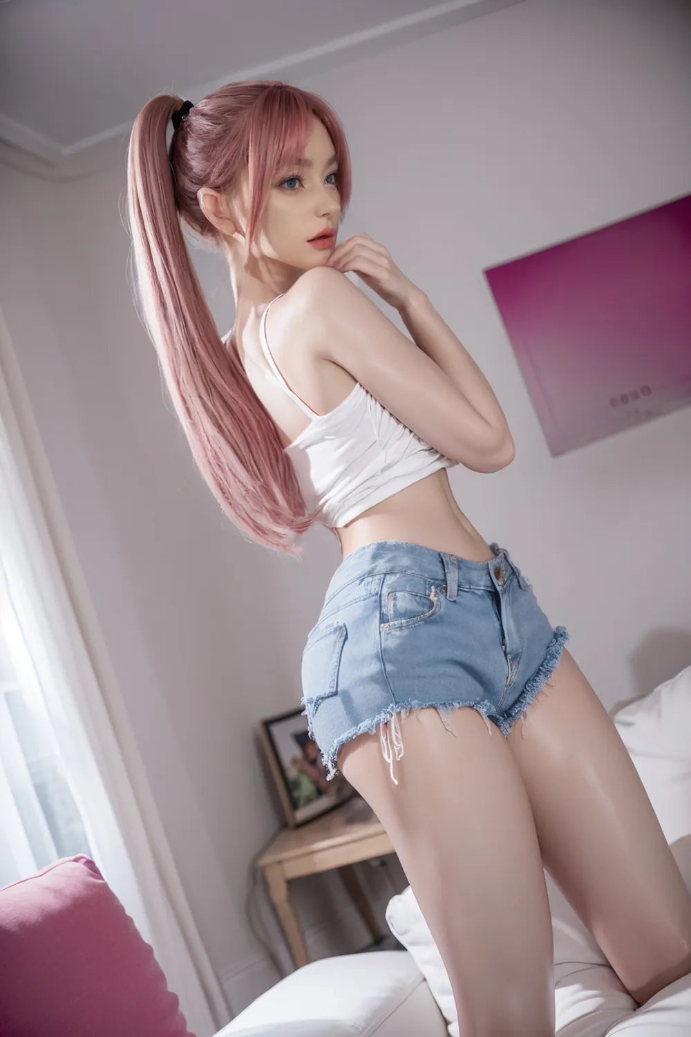 Dolly – Poupée sexuelle réaliste en silicone, 164 cm, poitrine moyenne
