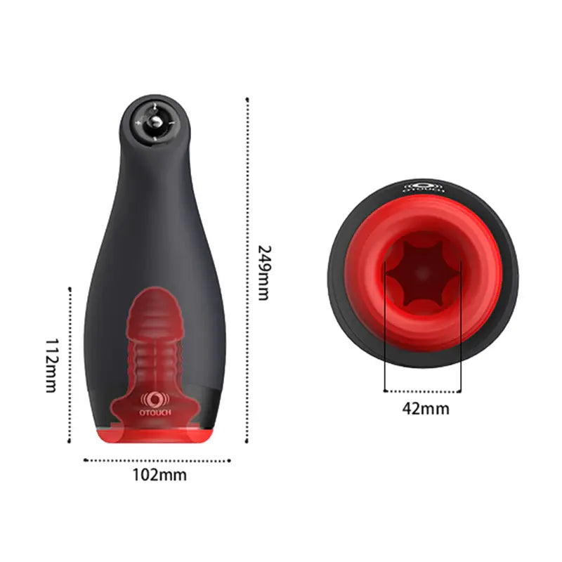 XV9: Machine à fellation chauffante avec va-et-vient, vibrations et joystick
