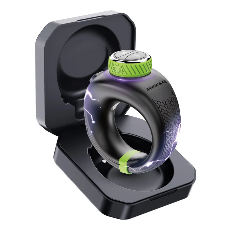 PR1: Cockring Électrique avec App, 10 Vibrations et Réglage par Rotation