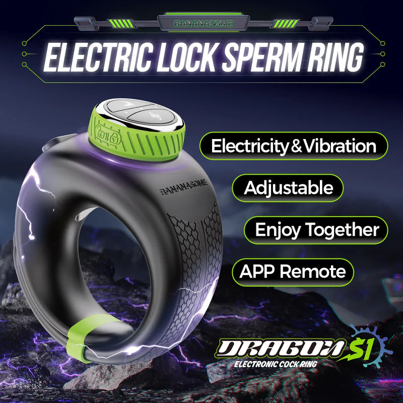 PR1: Cockring Électrique avec App, 10 Vibrations et Réglage par Rotation