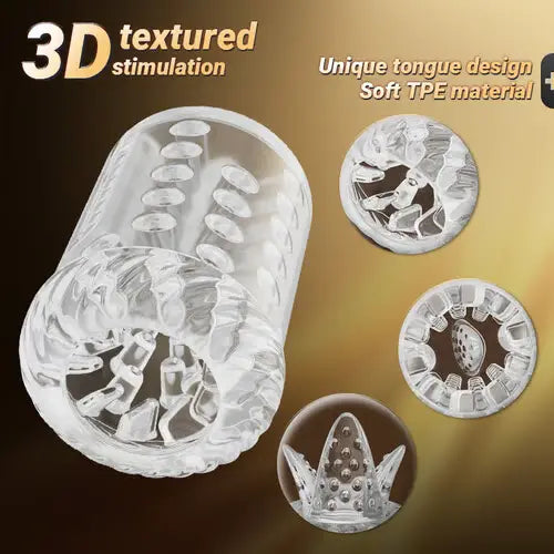 XR15: Masturbateur Automatique 5-en-1 avec Va-et-Vient, Rotation, Langue et Double Vibration