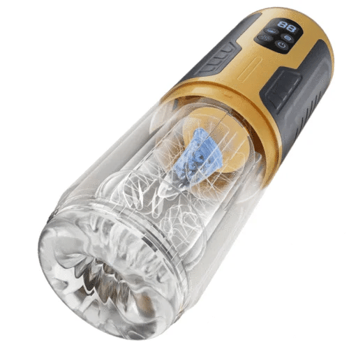 XR15: Masturbateur Automatique 5-en-1 avec Va-et-Vient, Rotation, Langue et Double Vibration