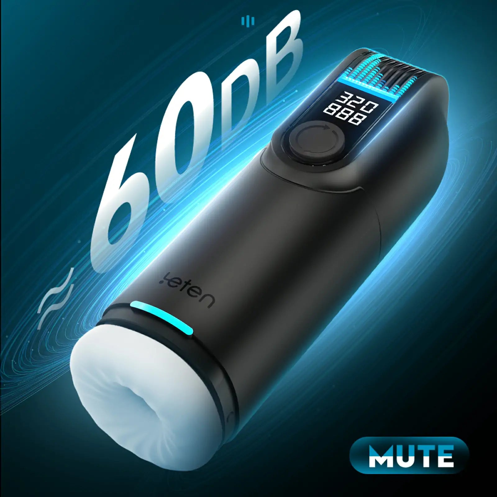 Leten Black Hole Pro: Masturbateur Automatique avec 320 Coups/min, Double Chauffage et Contrôle Progressif