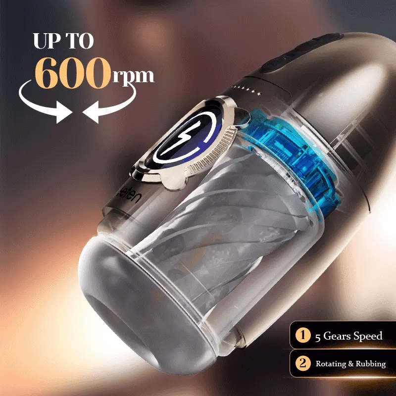 XR2: Masturbateur Rotatif Haute Vitesse jusqu’à 600 tr/min avec 7 Fréquences