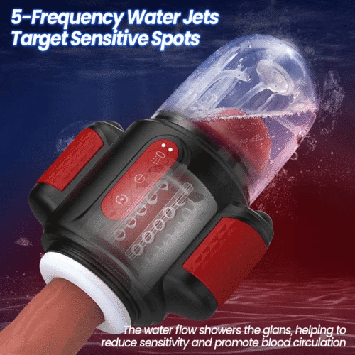 XR16: Masturbateur Rotatif Hydro avec Jet d’Eau, Vibration et Structure 2-en-1