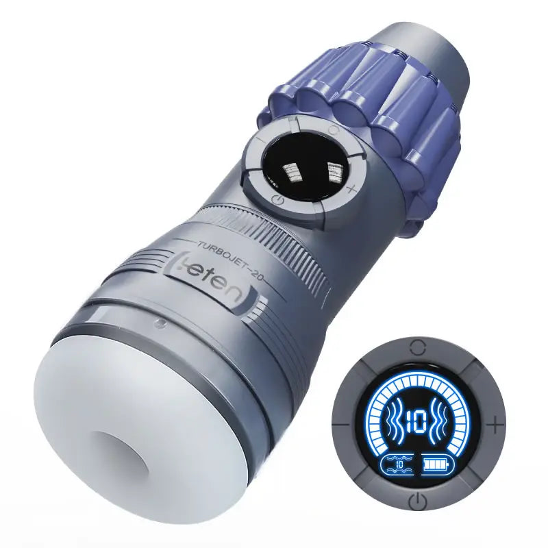 Leten TurboJet: Masturbateur Suceur Compact avec 10 Modes, Vibration et Écran LCD