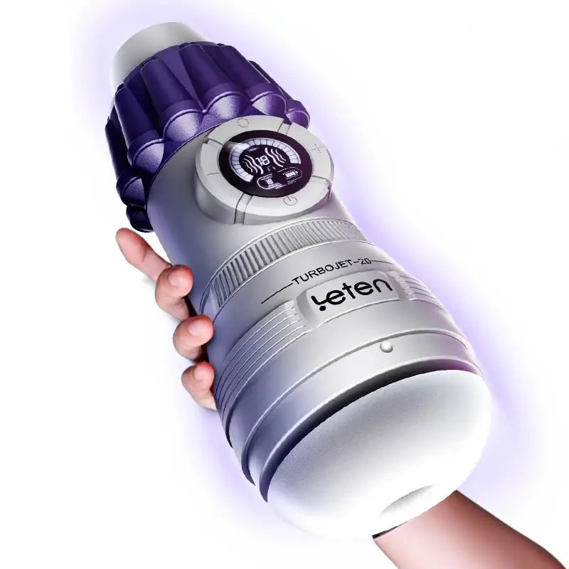 Leten TurboJet: Masturbateur Suceur Compact avec 10 Modes, Vibration et Écran LCD