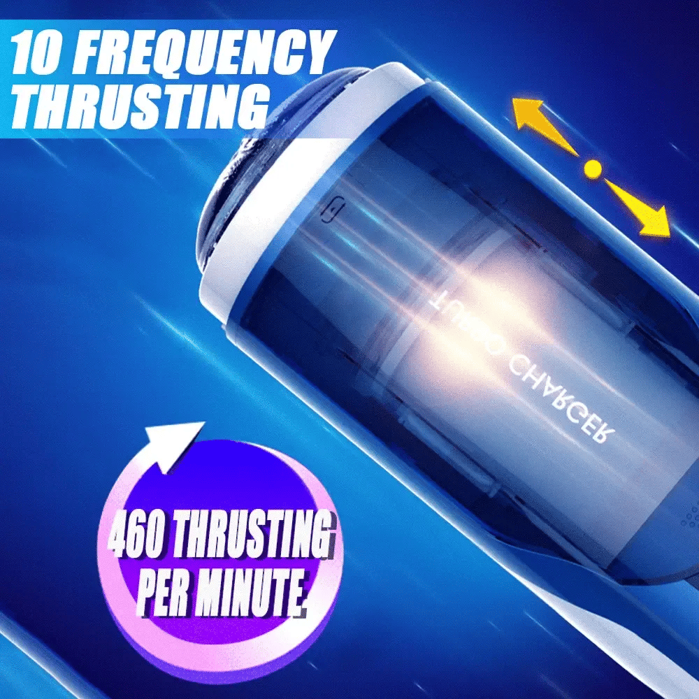 Leten Turbo Charger: Masturbateur Va et Vient avec Rotation Haute Vitesse, 10 Modes et Audio Réaliste