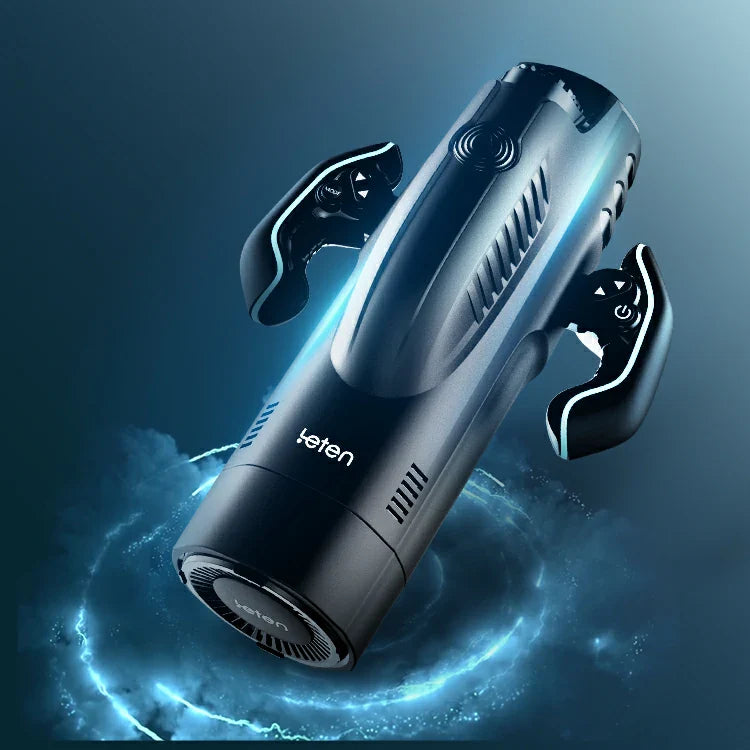 Leten Powerful Blasting: Masturbateur Va et Vient avec Succion, Chauffage et Double Poignée