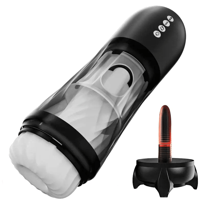 XT3: Masturbateur Va et Vient Style Fusée avec 500 Coups/min, Rotation, Vibration et Chauffage
