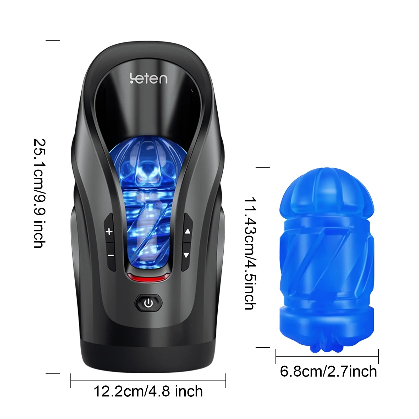 Leten Cannon King Mini: Masturbateur Va et Vient Compact avec 600 Coups/min et 10 Modes