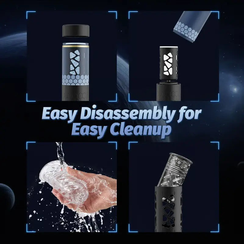 XR11: Masturbateur Ventouse avec Base Réglable, 10 Modes de Va-et-Vient et Rotation
