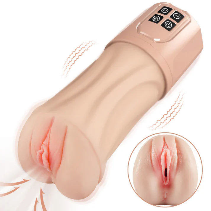 XV7: Masturbateur Vibrant Souple sans Coque, 5 Modes de Succion et 10 Vibrations