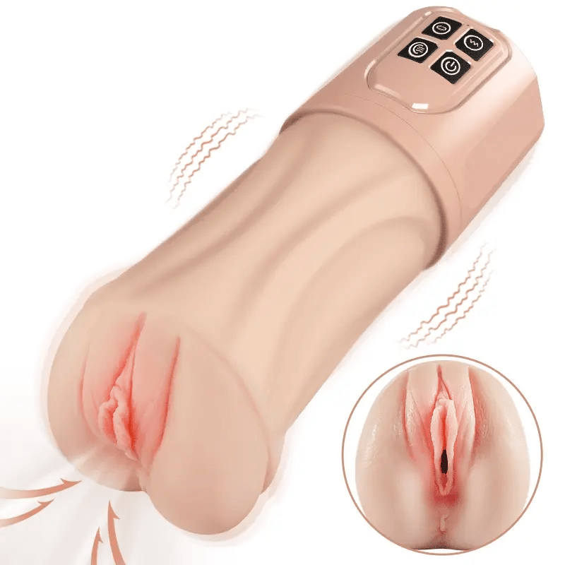 XV7: Masturbateur Vibrant Souple sans Coque, 5 Modes de Succion et 10 Vibrations