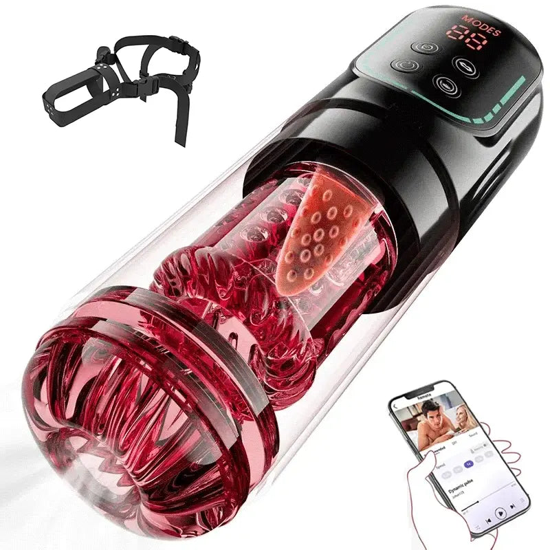 XR4 PRO: Masturbateur Automatique IPX7 avec Application, Succion, Rotation et Vibration
