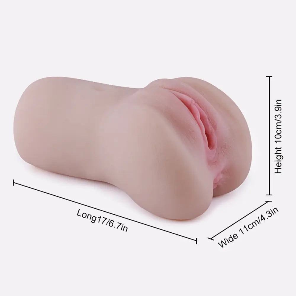 Aurélie: Masturbateur Vagin Réaliste 6.7" - Double Canal Étanche 1.1 kg