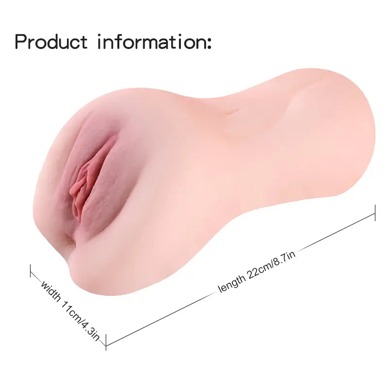Juliette: Masturbateur Vagin Réaliste 8.7" - Canal Texturé 5.5" et Prise Stable 1.1 kg