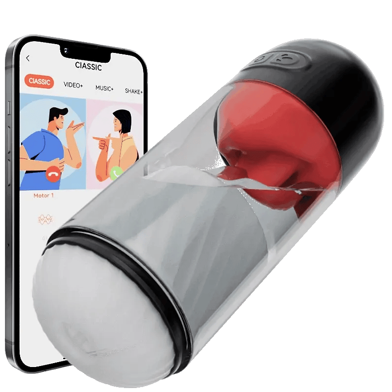 XR10: Simulateur de Fellation avec Contrôle par Application, Langue 360° et 9 Modes