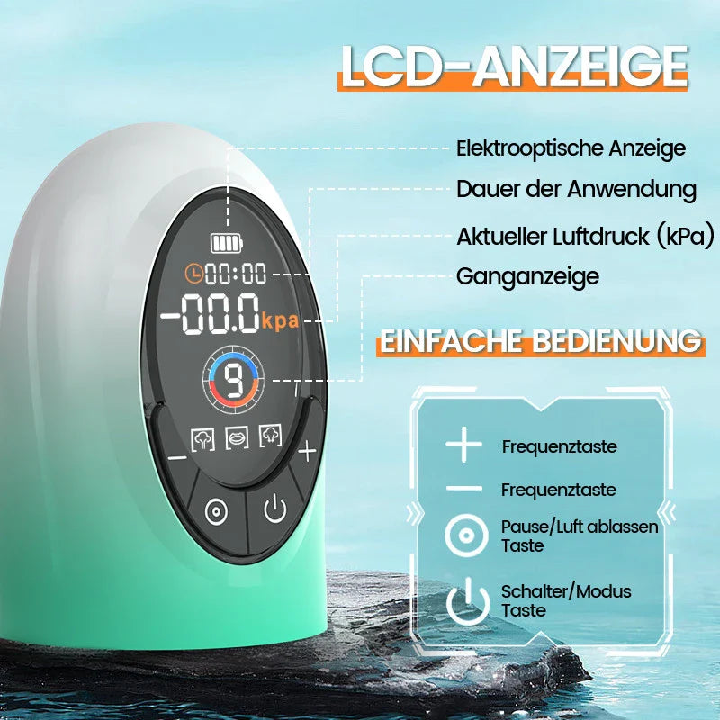 XP14: Pompe à pénis électrique à eau et vide avec 4 niveaux de pression et 9 modes d’aspiration