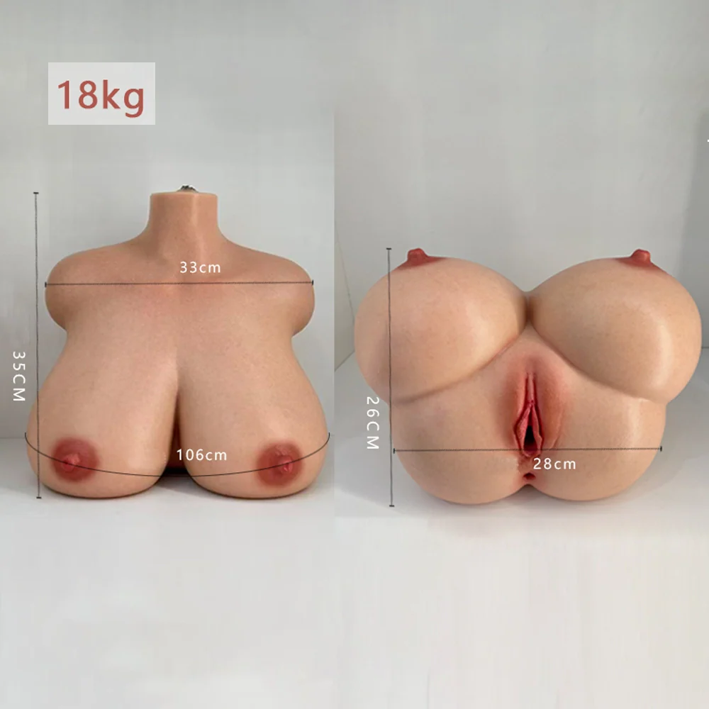Micaela: Masturbateur silicone 18 kg avec seins en gel, vagin et anus réalistes
