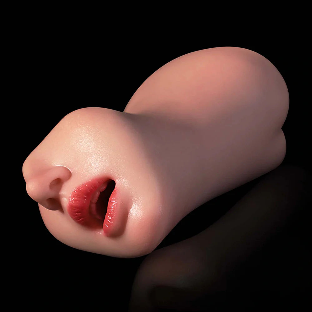 Emma: Vaginette bouche sexy 3 en 1 en silicone 1,04 kg