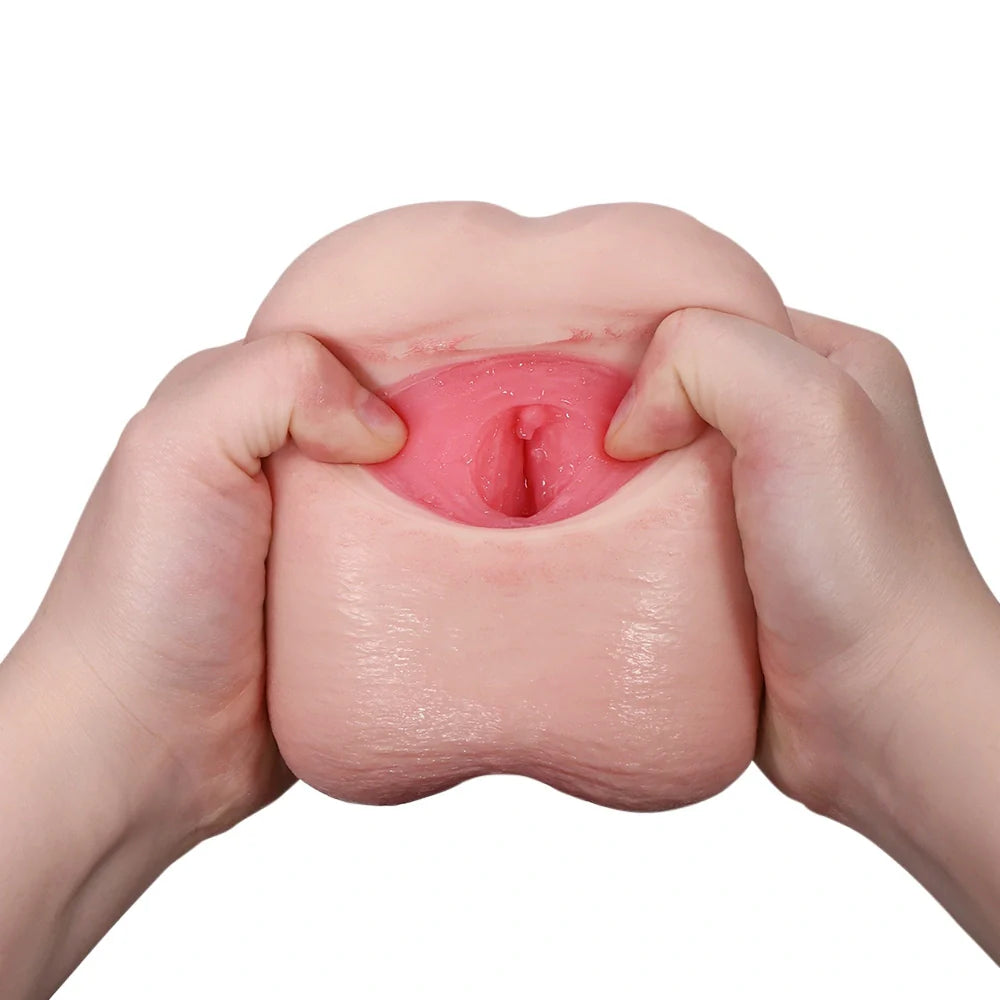Kimi: Dildo-vaginette en silicone avec tunnel anal 18,5 cm