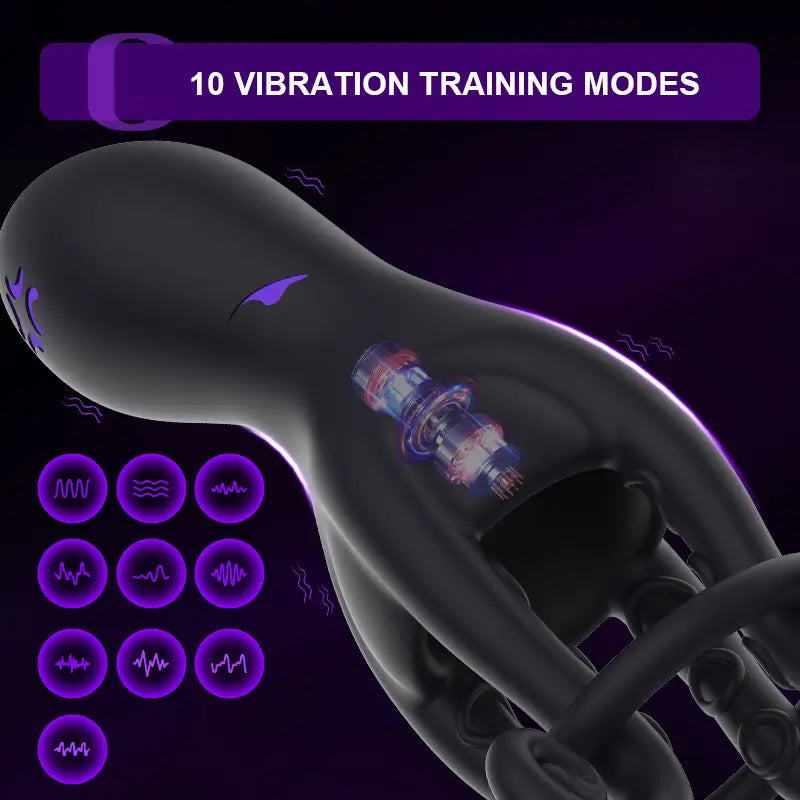 XG11: Stimulateur de Gland Octopus avec 10 Modes de Vibration