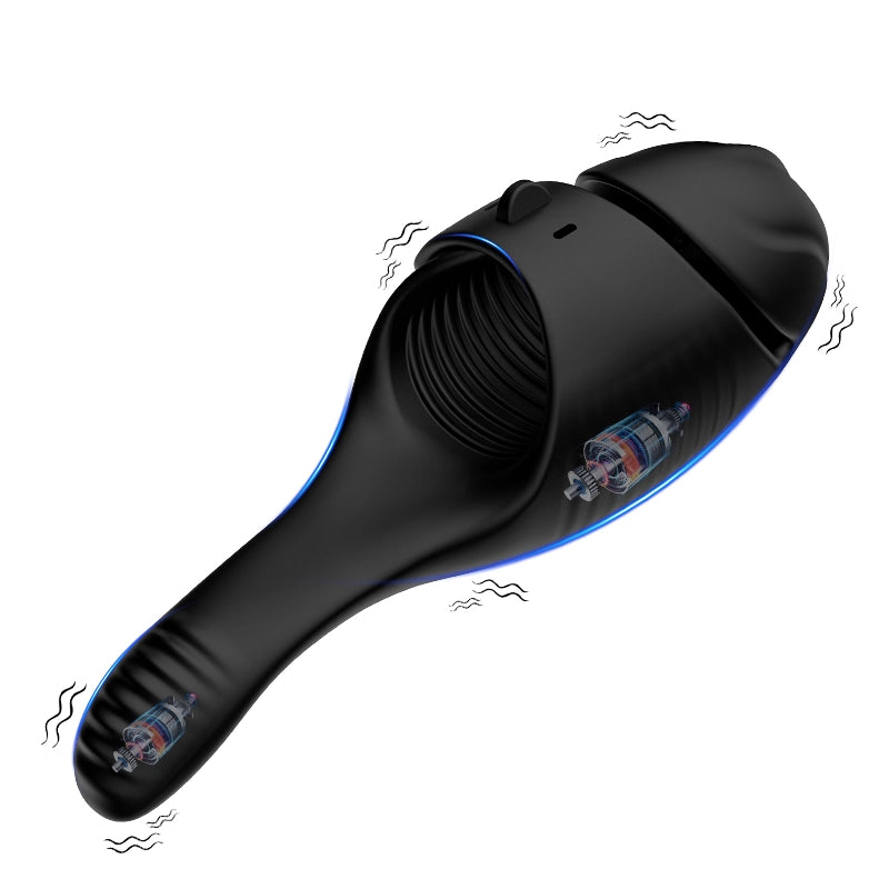 XG2: Stimulateur de Gland Double Moteur avec Anneau Réglable et 10 Modes