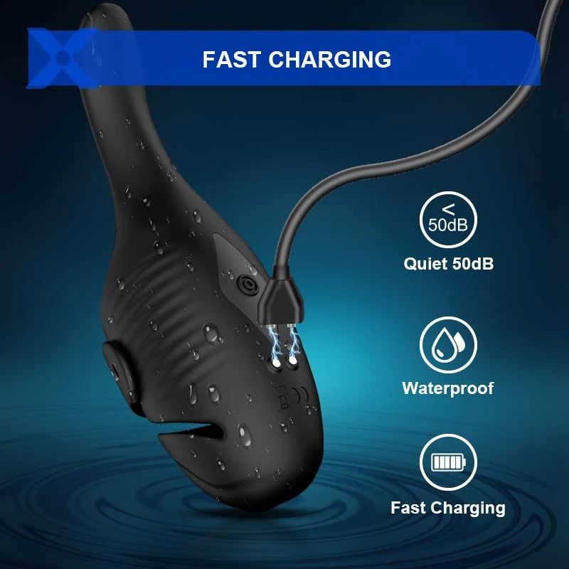 XG2: Stimulateur de Gland Double Moteur avec Anneau Réglable et 10 Modes