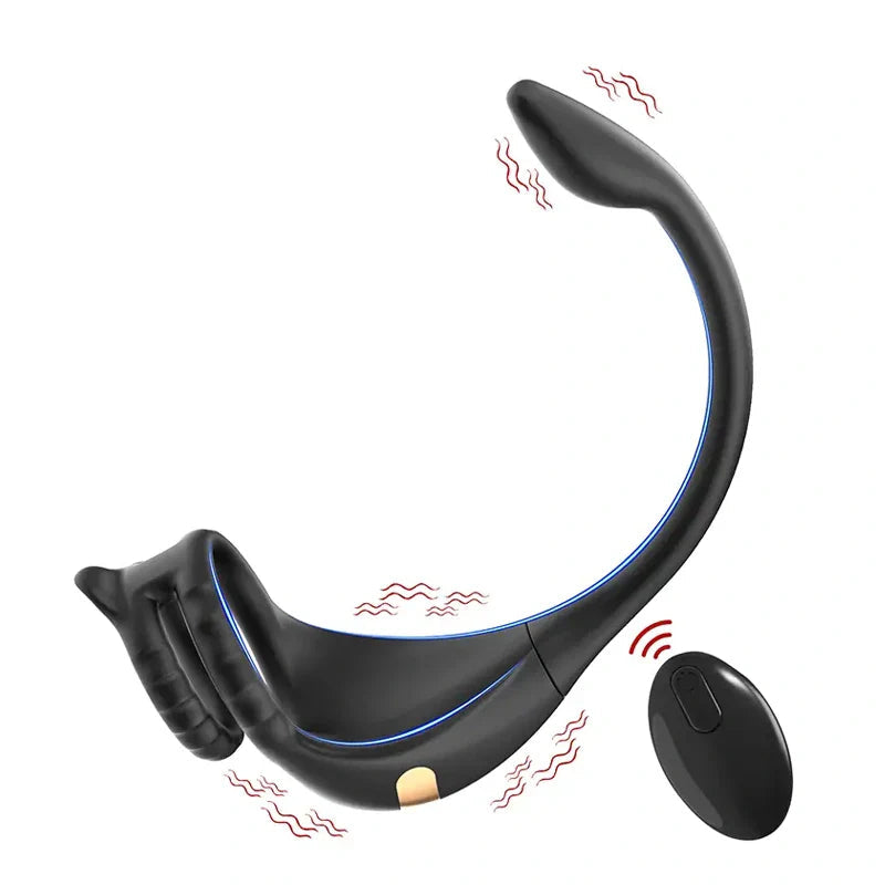 PM2: Stimulateur Prostatique 3-en-1 Double Moteur avec App ou Télécommande