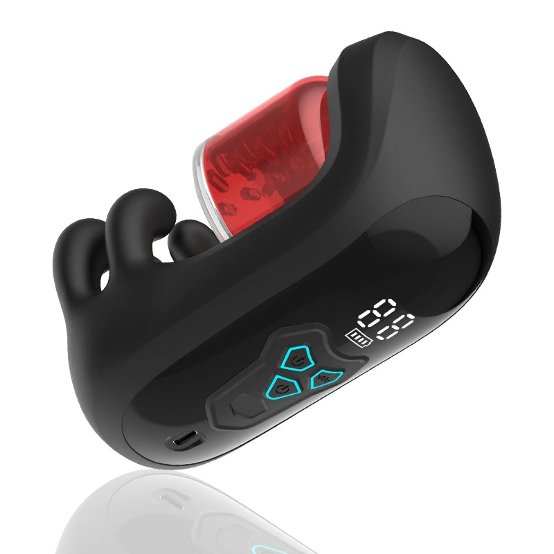 XG10: Vibrateur pour Homme avec Serrage, Rotation et 9 Modes de Stimulation