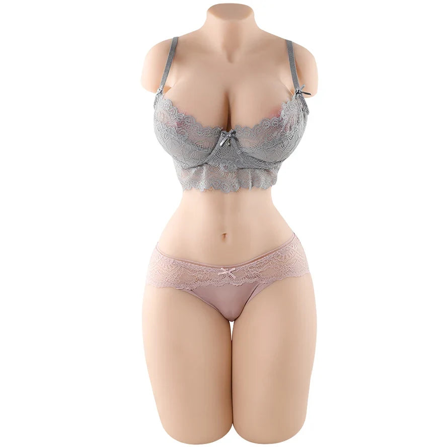 Alina: Torse sexuel taille réelle en TPE avec seins en gel 24,6 kg