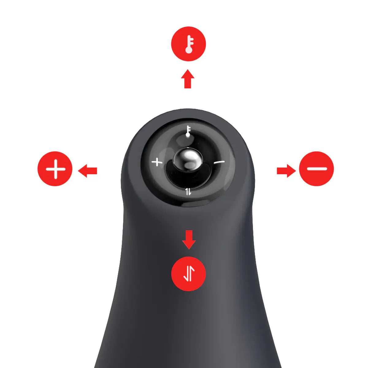 XV9: Machine à fellation chauffante avec va-et-vient, vibrations et joystick