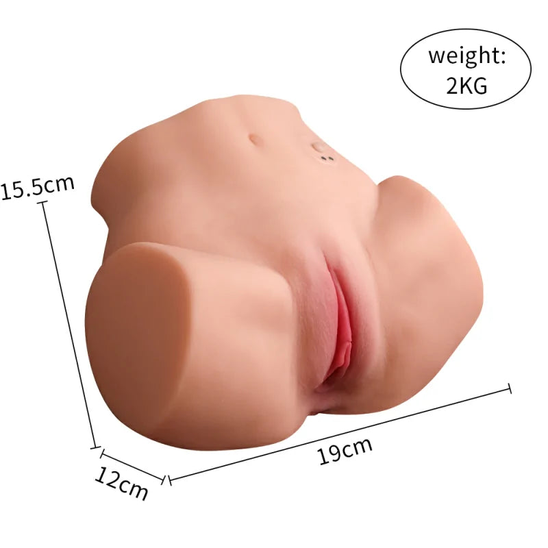 Charlotte: Petit masturbateur fessier vibrant avec 10 modes 2 kg