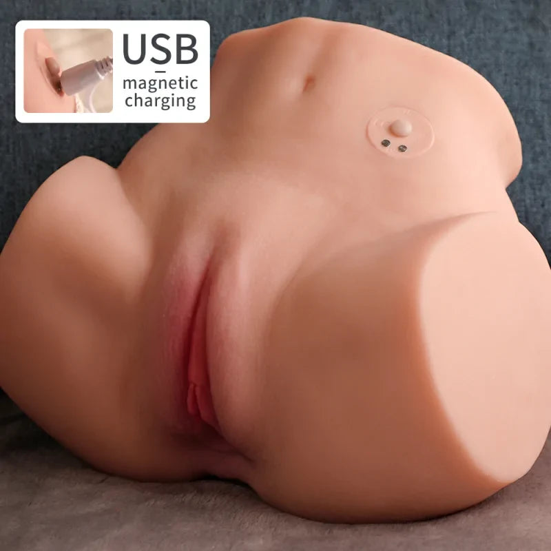 Charlotte: Petit masturbateur fessier vibrant avec 10 modes 2 kg