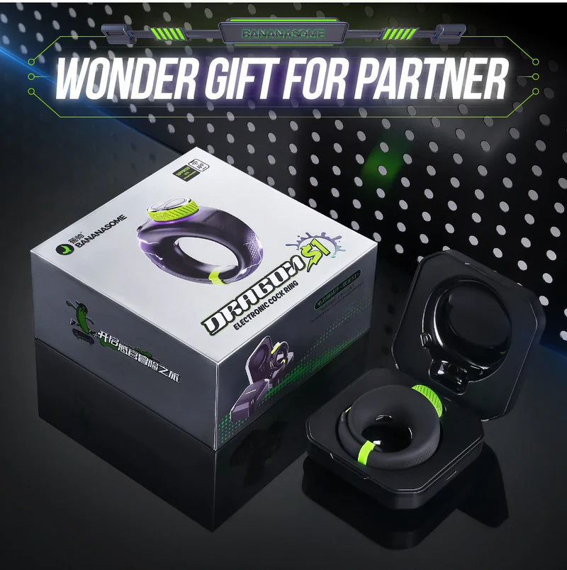 PR1: Cockring Électrique avec App, 10 Vibrations et Réglage par Rotation