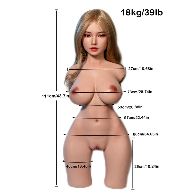 Emma : Poupée Sexuelle Réaliste en Silicone 18 kg avec Tête ROS