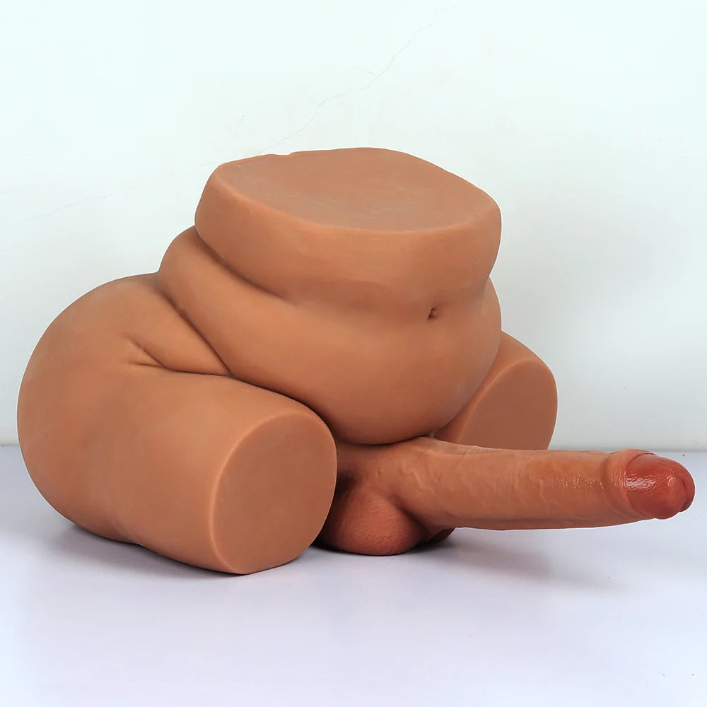Chris – Fessier trans 6 kg avec dildo à prépuce 20 × 4,5 cm et vagin