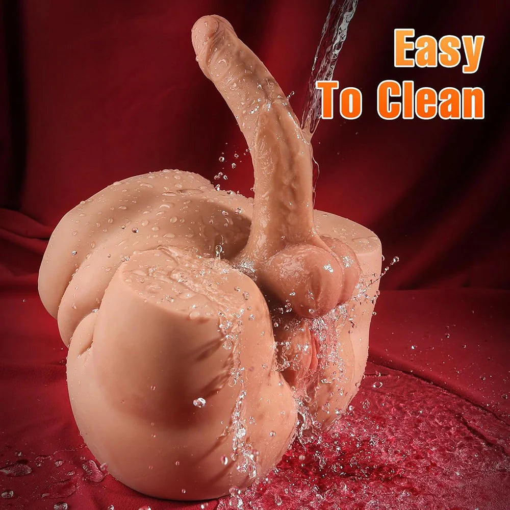 Chris – Fessier trans 6 kg avec dildo à prépuce 20 × 4,5 cm et vagin