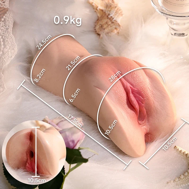 Heidi: Vaginette de poche ultra-réaliste en silicone 0,9 kg