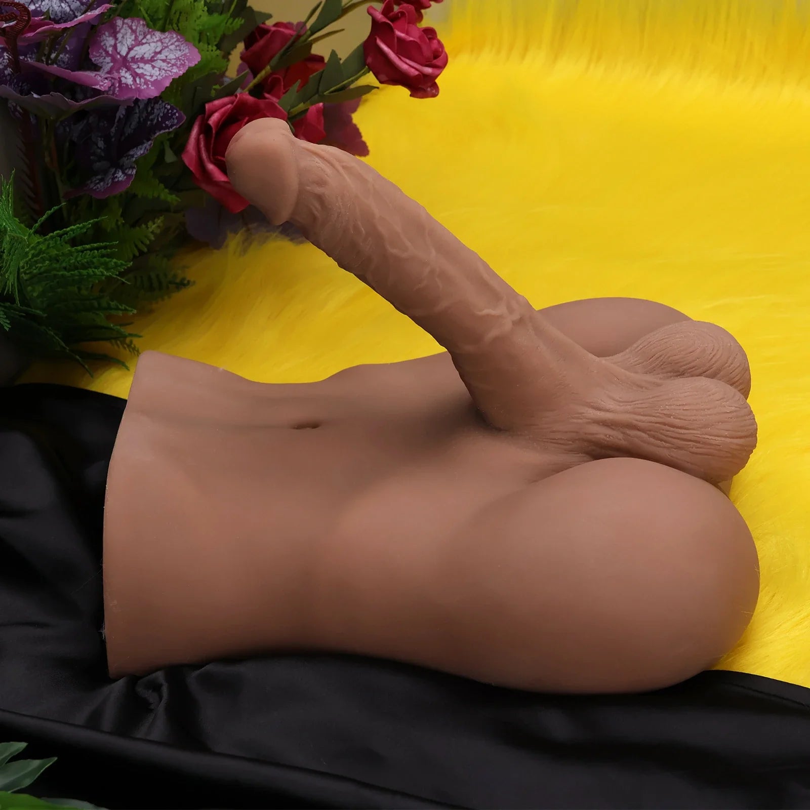 Jesse – Torse unisexe 3,6 kg avec dildo 18 × 5 cm et anus serré