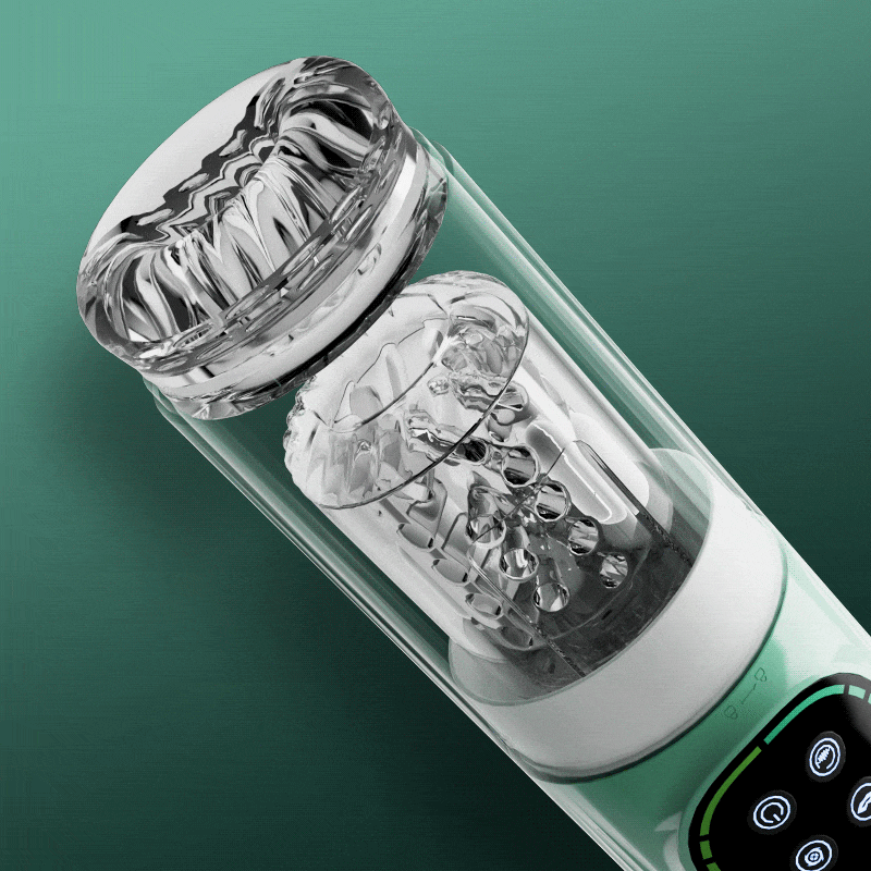 XR4: Masturbateur Automatique Étanche avec Succion, Rotation, Va-et-Vient et Vibration