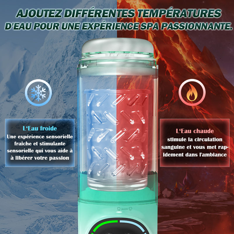 XR4: Masturbateur Automatique Étanche avec Succion, Rotation, Va-et-Vient et Vibration