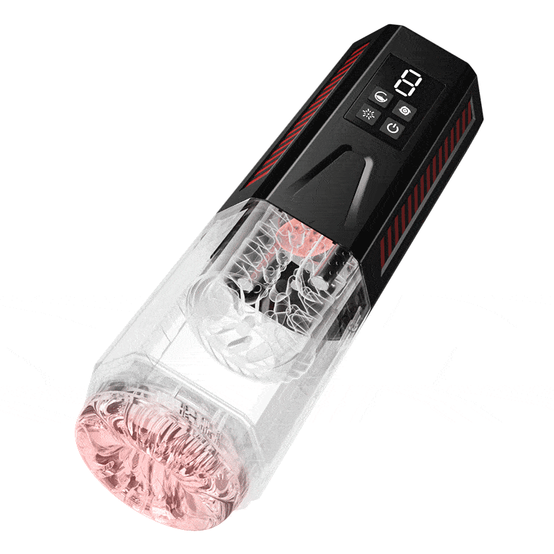 XR6: Masturbateur Automatique Transparent avec Rotation, Va-et-Vient, Vibration et Langue