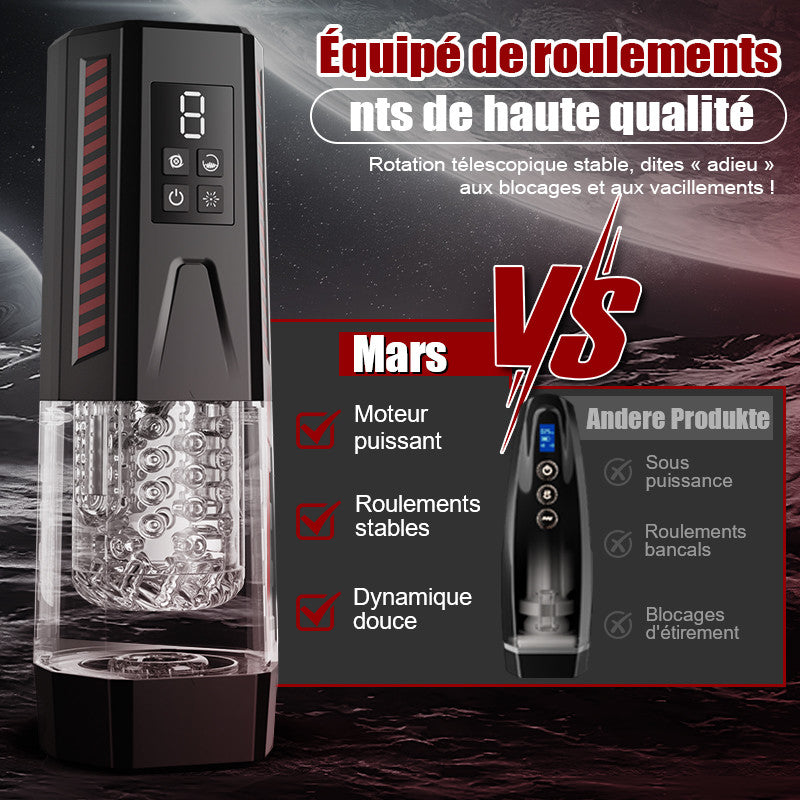 XR6: Masturbateur Automatique Transparent avec Rotation, Va-et-Vient, Vibration et Langue