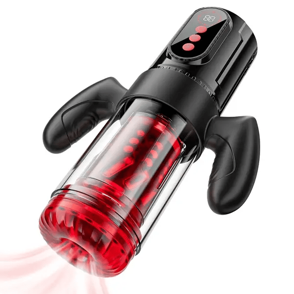 XS5: Masturbateur Automatique avec Succion, Rotation, Va-et-Vient et Poignée Amovible