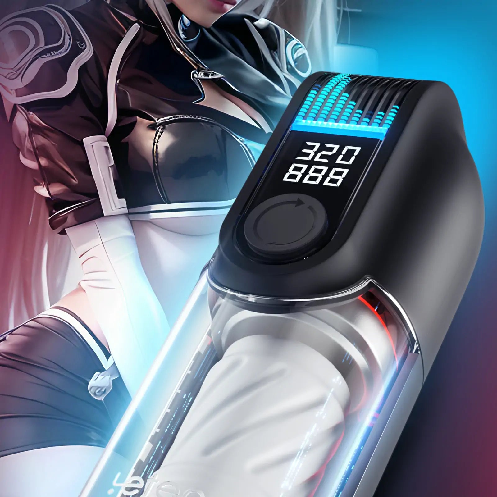 Leten Black Hole Pro: Masturbateur Automatique avec 320 Coups/min, Double Chauffage et Contrôle Progressif