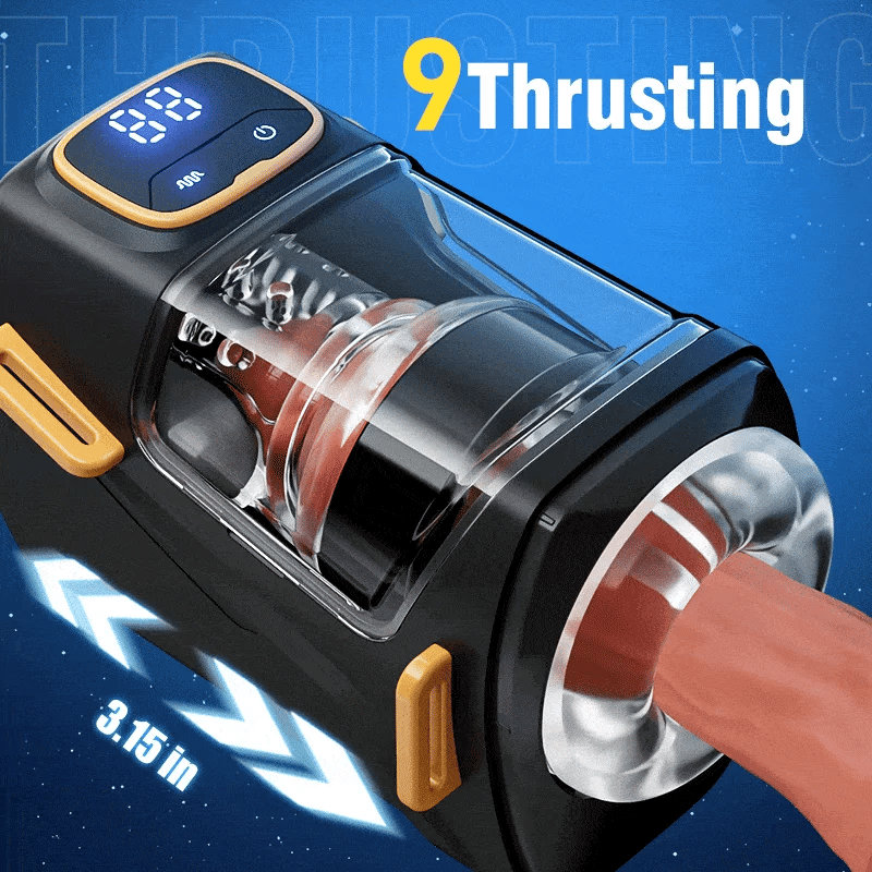 XT2: Masturbateur Main Libre Portable avec Sangles Réglables, 9 Modes et Vibration