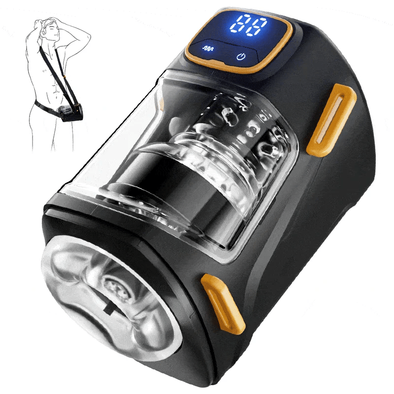 XT2: Masturbateur Main Libre Portable avec Sangles Réglables, 9 Modes et Vibration