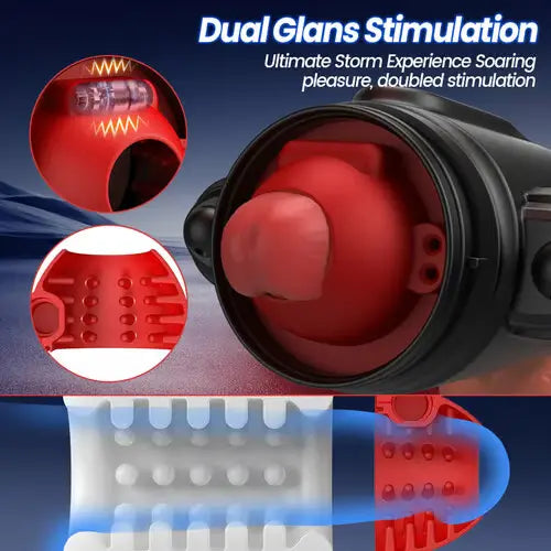 XR16: Masturbateur Rotatif Hydro avec Jet d’Eau, Vibration et Structure 2-en-1